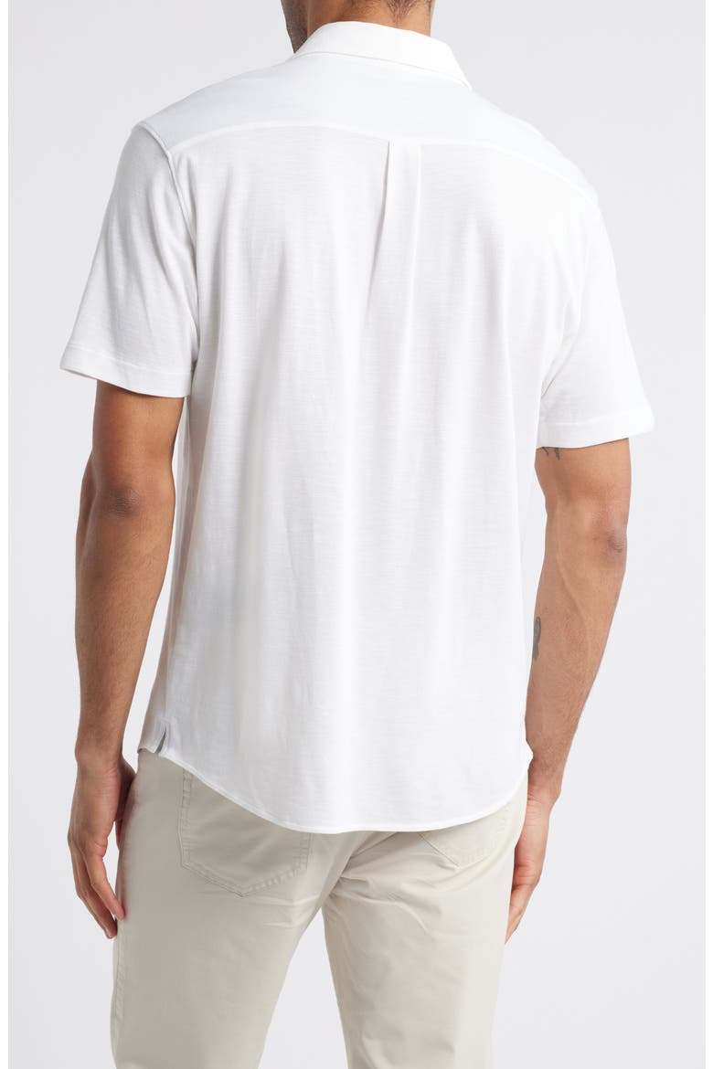 Tasca Short Sleeve Button-Up Shirt, Alternate, color, WHITE