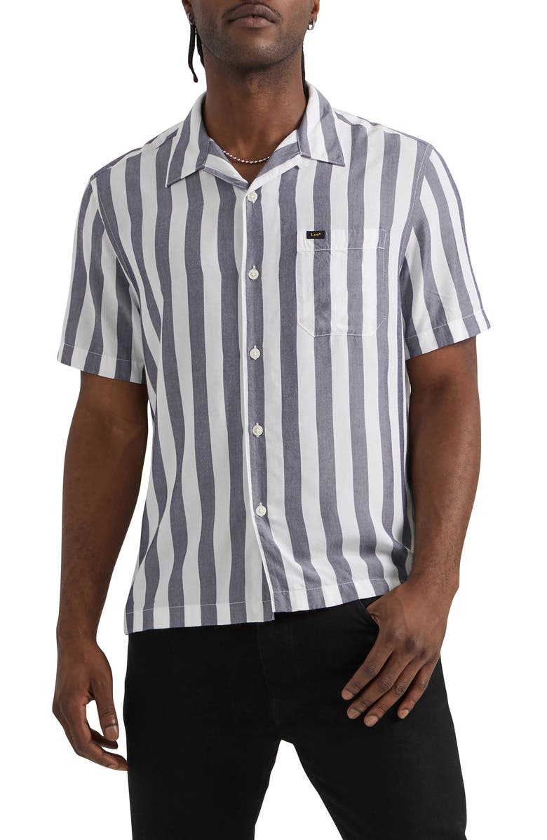 Lee Stripe Camp Shirt, Main, color, 