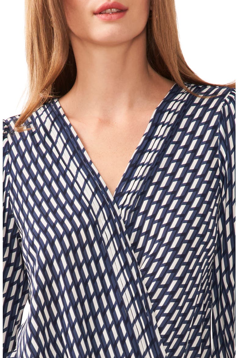 Long Sleeve Surplice Neck Top, Alternate, color, CLASSIC NAVY