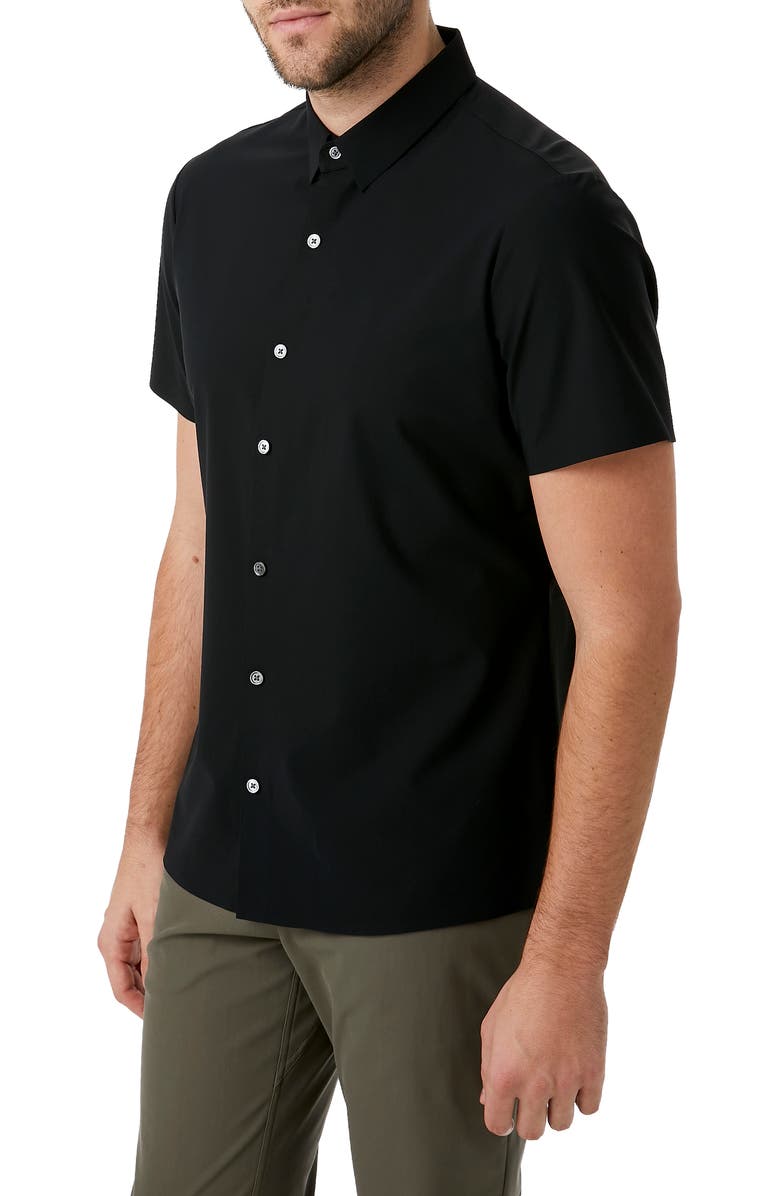 7 Diamonds American Me Slim Fit Short Sleeve Button-Up Performance Shirt, Alternate, color, 