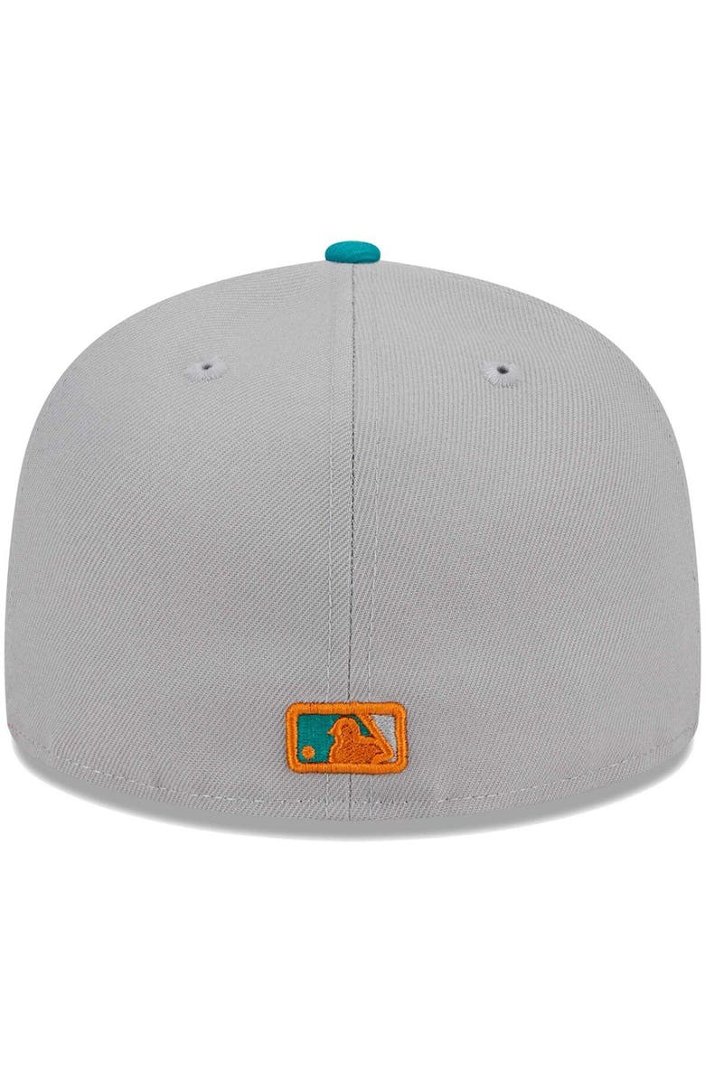 New Era Men's New Era Gray/Teal Chicago Cubs 59FIFTY Fitted Hat, Alternate, color, Gray