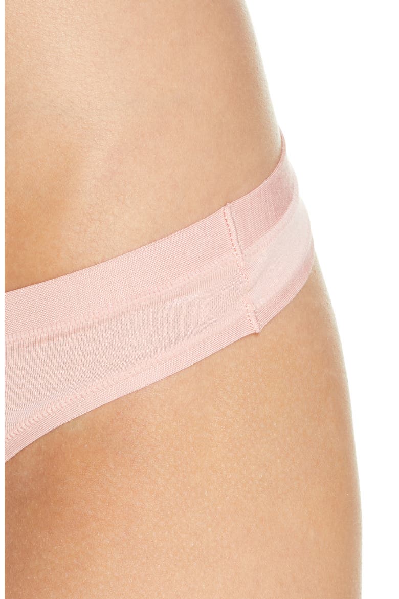 Softest Stretch Modal Thong, Alternate, color, FORGOTTEN PEARL