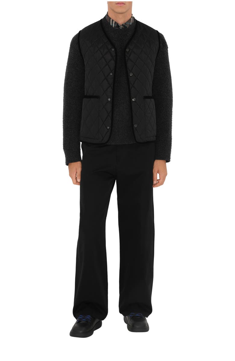 Burberry Quilted Nylon Gilet, Main, color, 