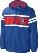 G-III SPORTS BY CARL BANKS Men's G-III Sports by Carl Banks Royal Chicago Cubs Game Score Quarter-Zip Windbreaker