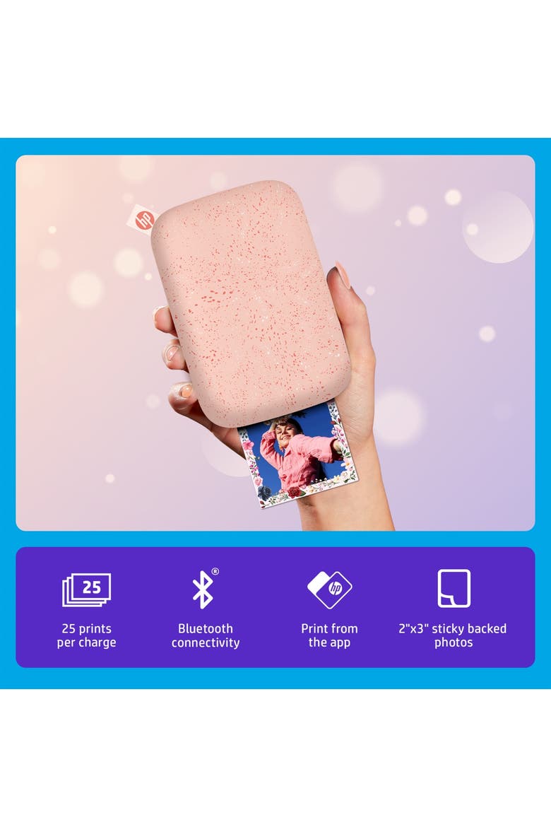 Sprocket Portable 2x3 Instant Photo Printer, Prints From iOS or Android Devices, Alternate, color, Pink