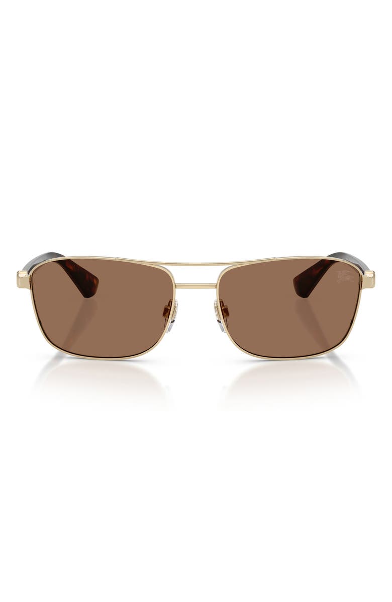 Burberry 60mm Rectangular Sunglasses, Main, color, 