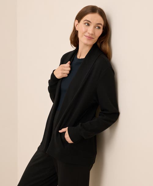 Pact Airplane Short Drape Cardigan In Animal Print