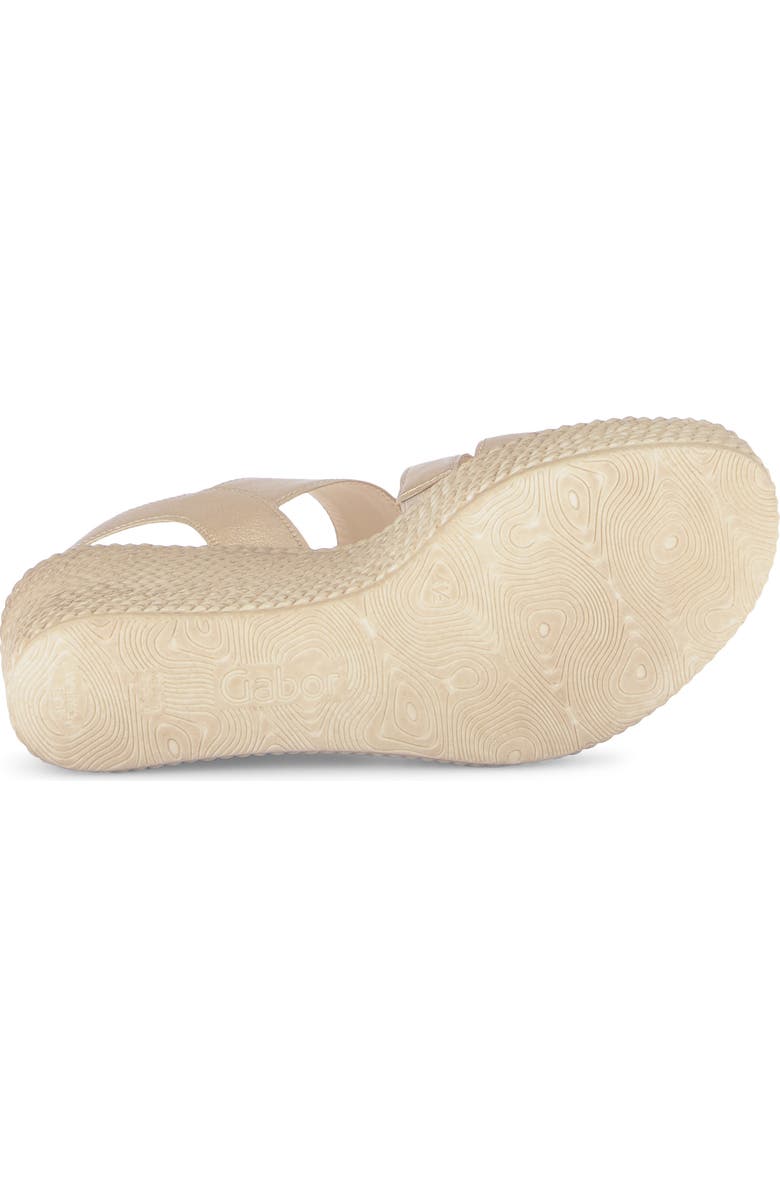 Gabor 84.771 Platform Wedge Sandal, Alternate, color, Champagne