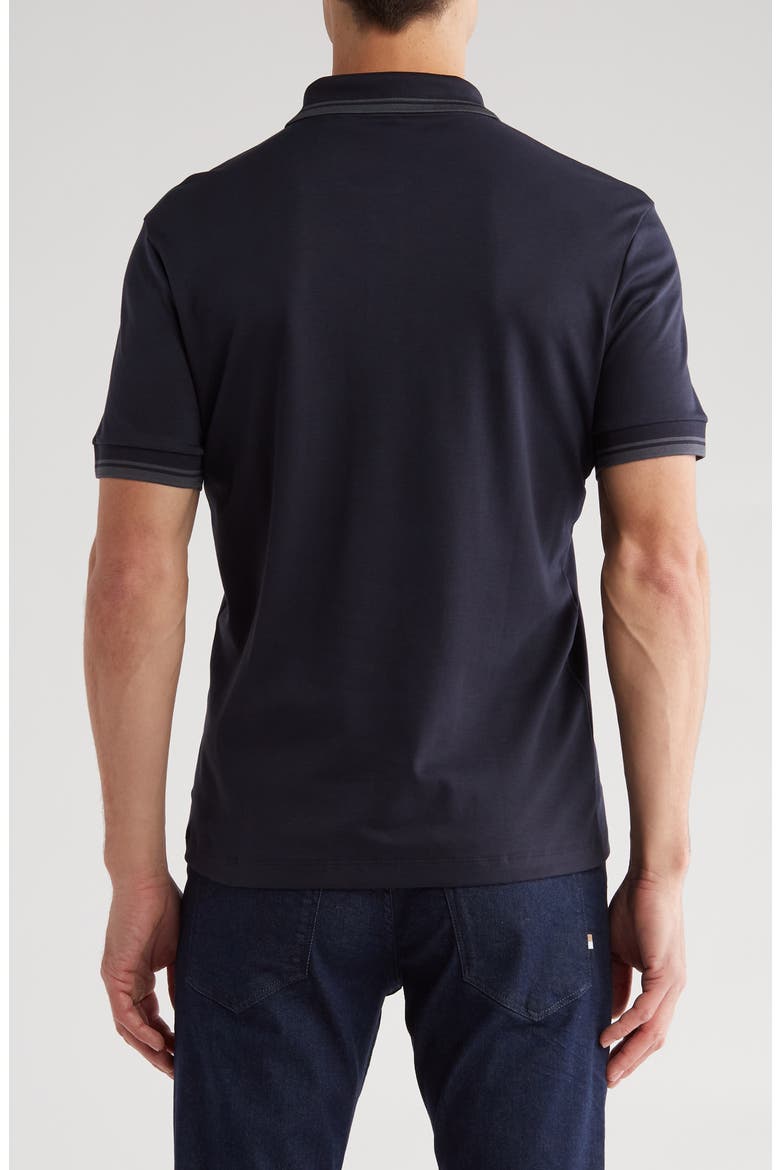 Parlay Tipped Cotton Polo, Alternate, color, DARK BLUE