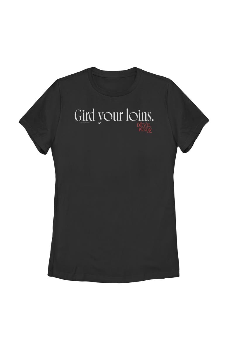 The Devil Wears Prada 2 Women's The Devil Wears Prada 2 Gird Your Loins Logo Graphic T-Shirt, Main, color, Black