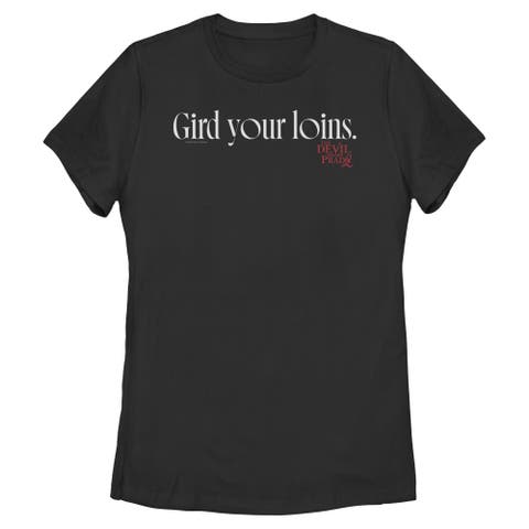 Women's The Devil Wears Prada 2 Gird Your Loins Logo  Graphic T-Shirt