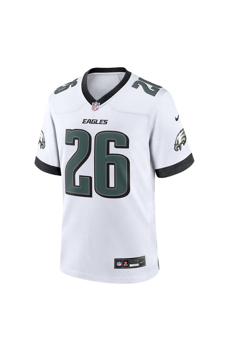 Nike Men's Nike Saquon Barkley  White Philadelphia Eagles White Game Jersey, Alternate, color, 