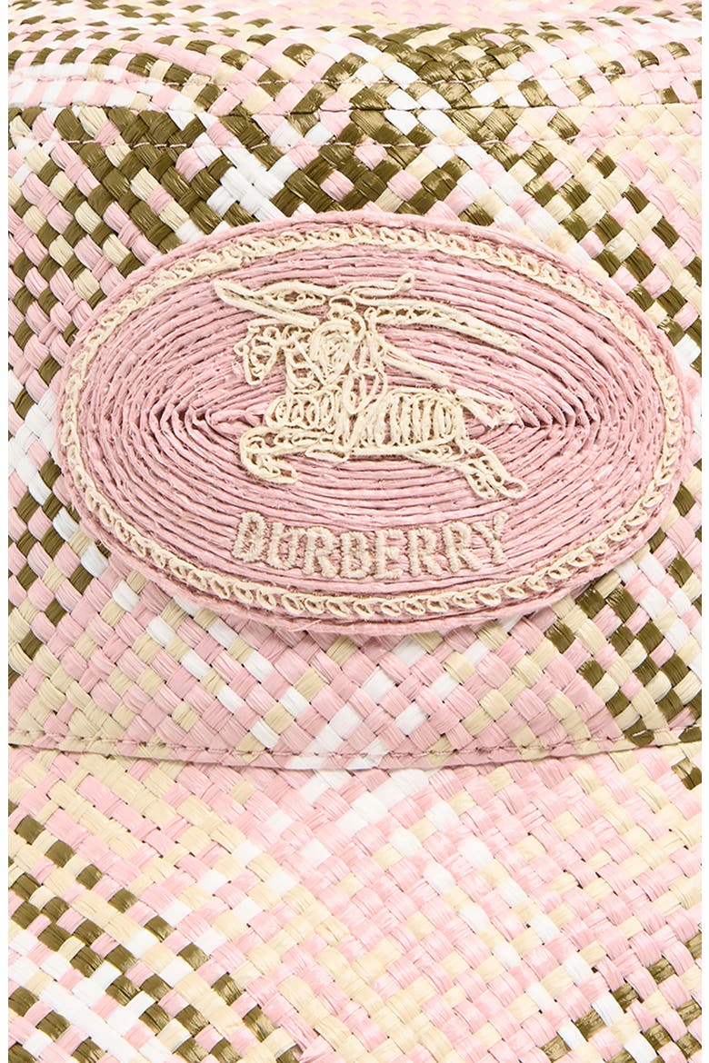 EKD Stamp Woven Bucket Hat, Alternate, color, MALLOW PINK IP CHECK