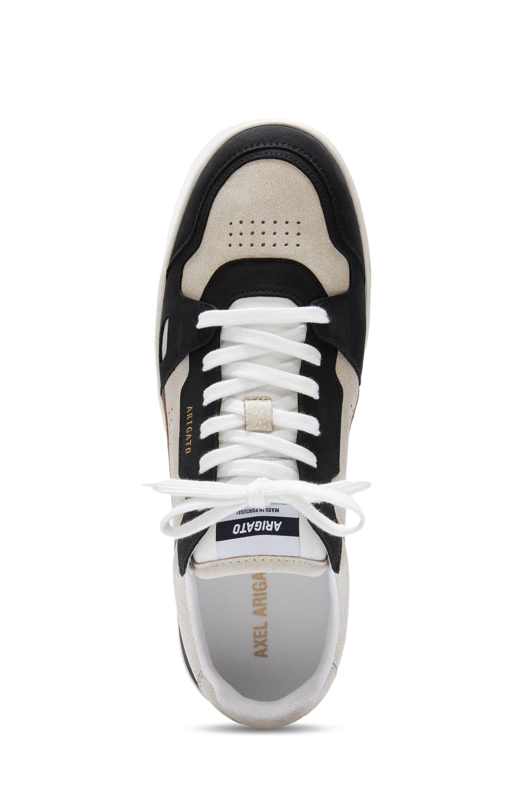 Axel Arigato Dice Lo Cracked Leather Sneaker, Alternate, color, Beige/Black