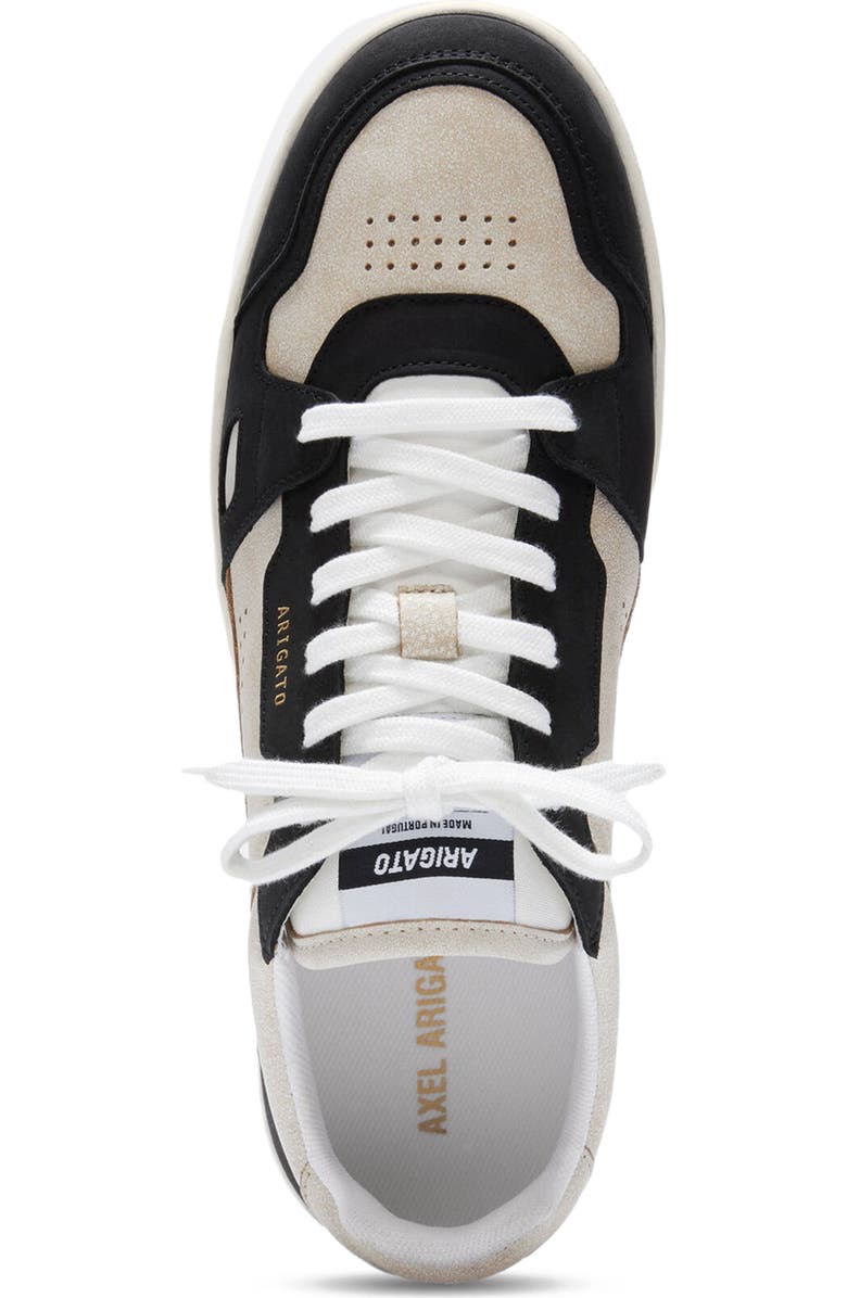 Axel Arigato Dice Lo Cracked Leather Sneaker, Alternate, color, Beige/Black