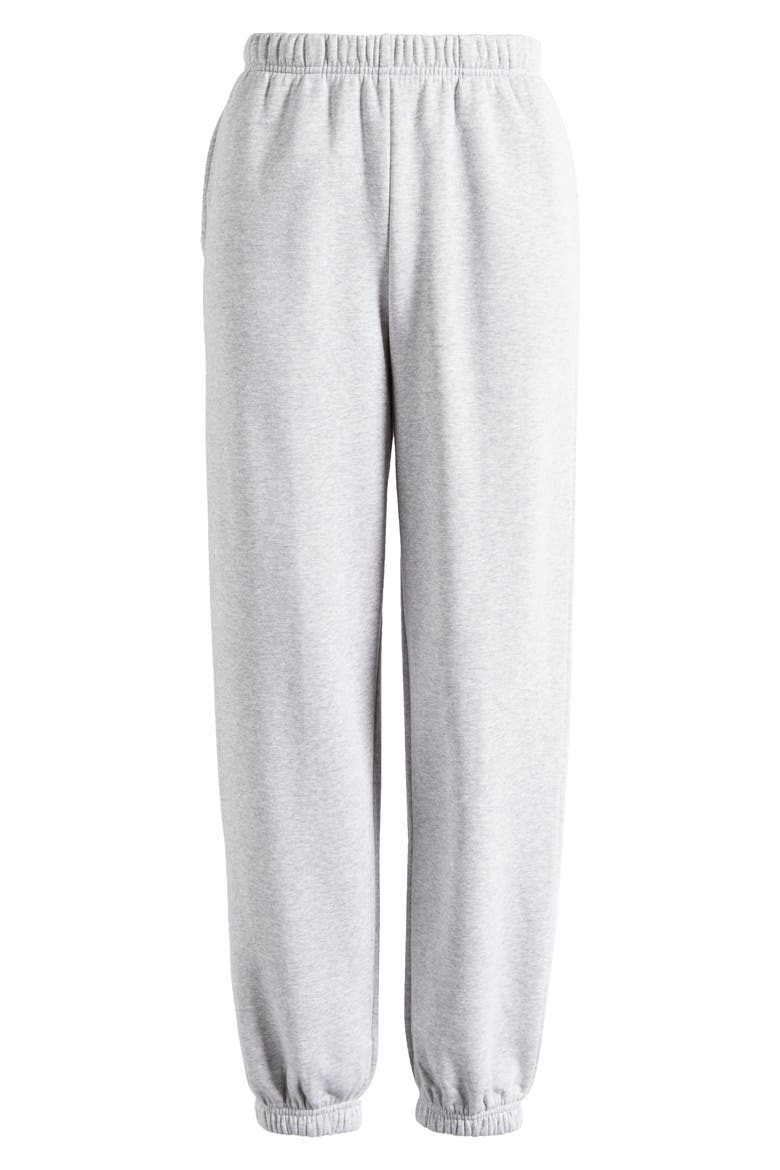Fleece Joggers, Alternate, color, GREY SOFT HEATHER