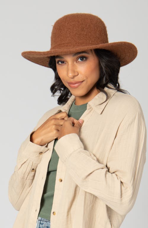 San Diego Hat Knit Floppy Hat In Brown