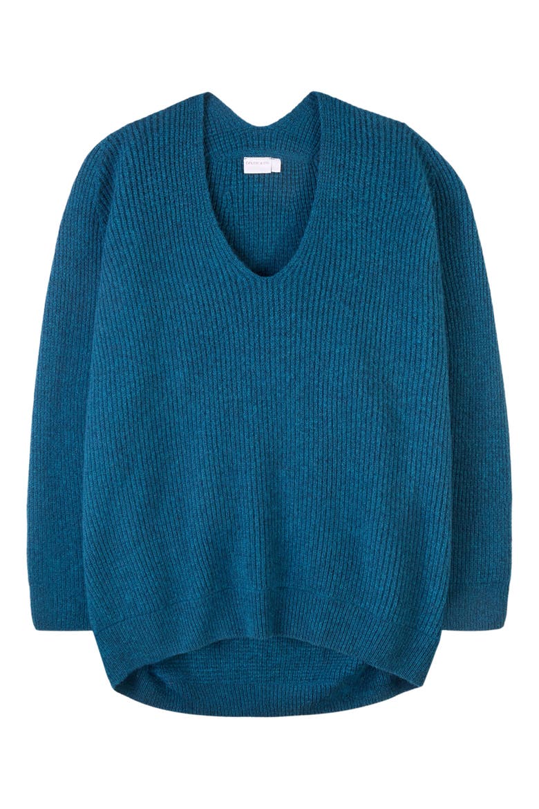 Geelong Cocoon V-Neck Sweater, Alternate, color, ICELANDIC BLUE
