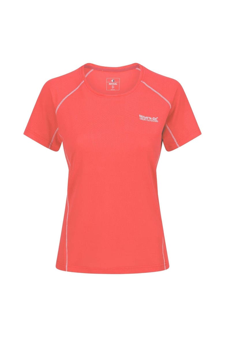 Devote Ii Contrast Detail T-shirt, Main, color, Neon Peach
