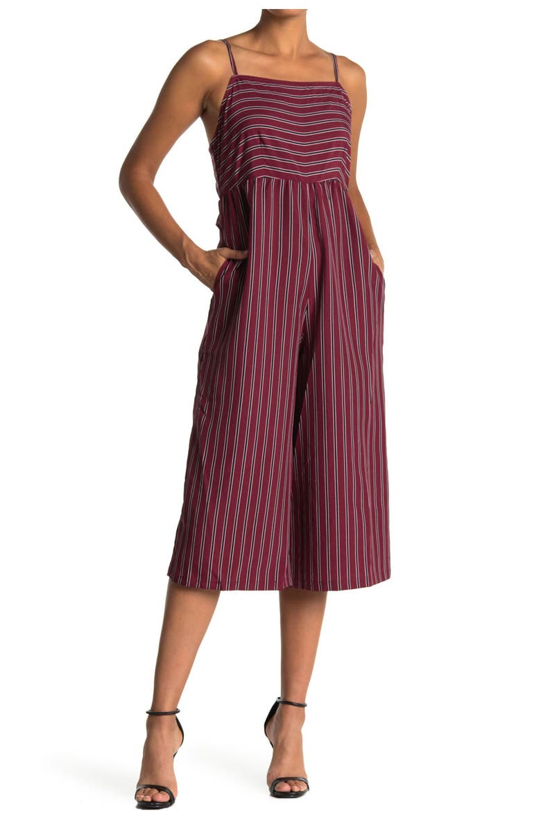 Angie Striped Wide Leg Jumpsuit, Alternate, color, 