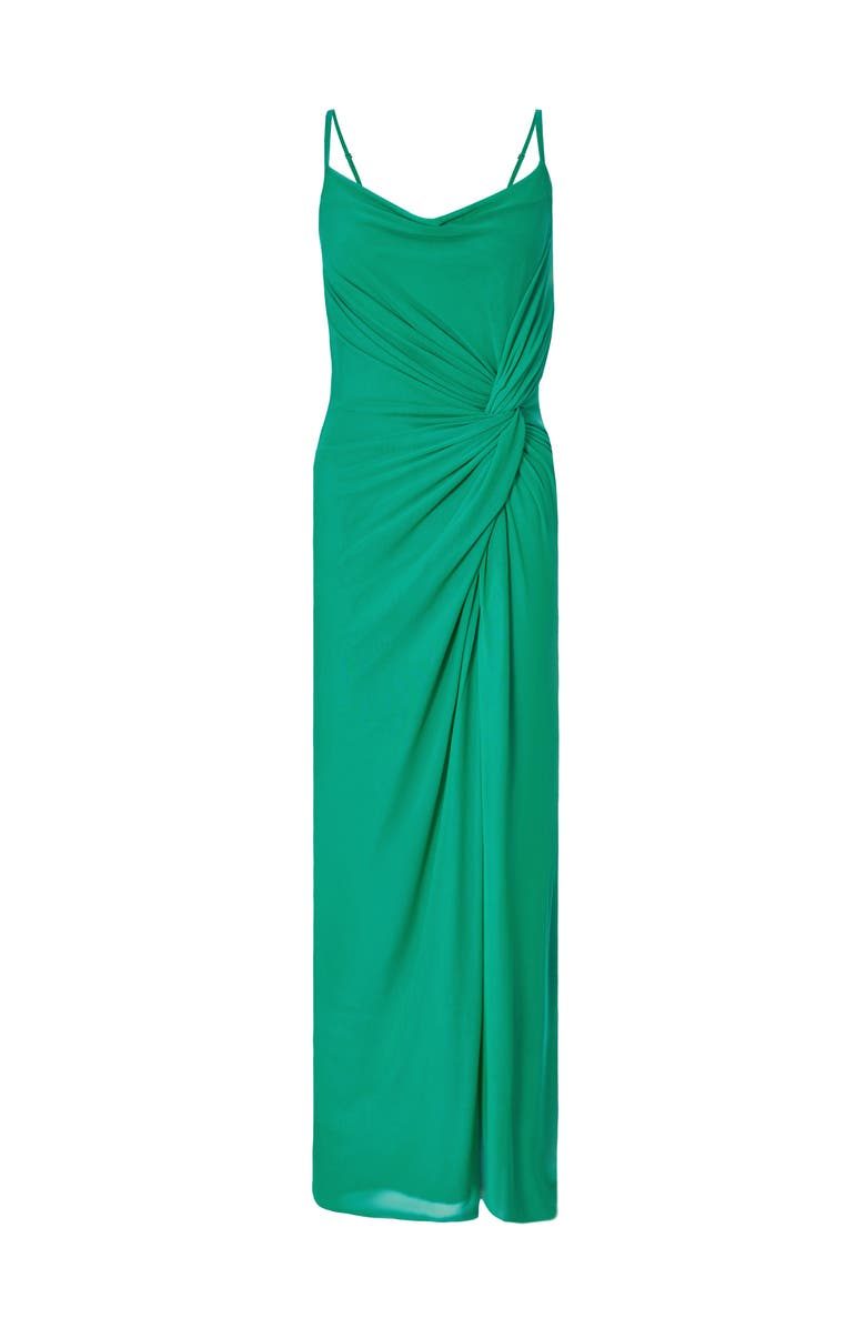 QUIZ Mesh Cowl Neck Maxi Dress, Alternate, color, Jade