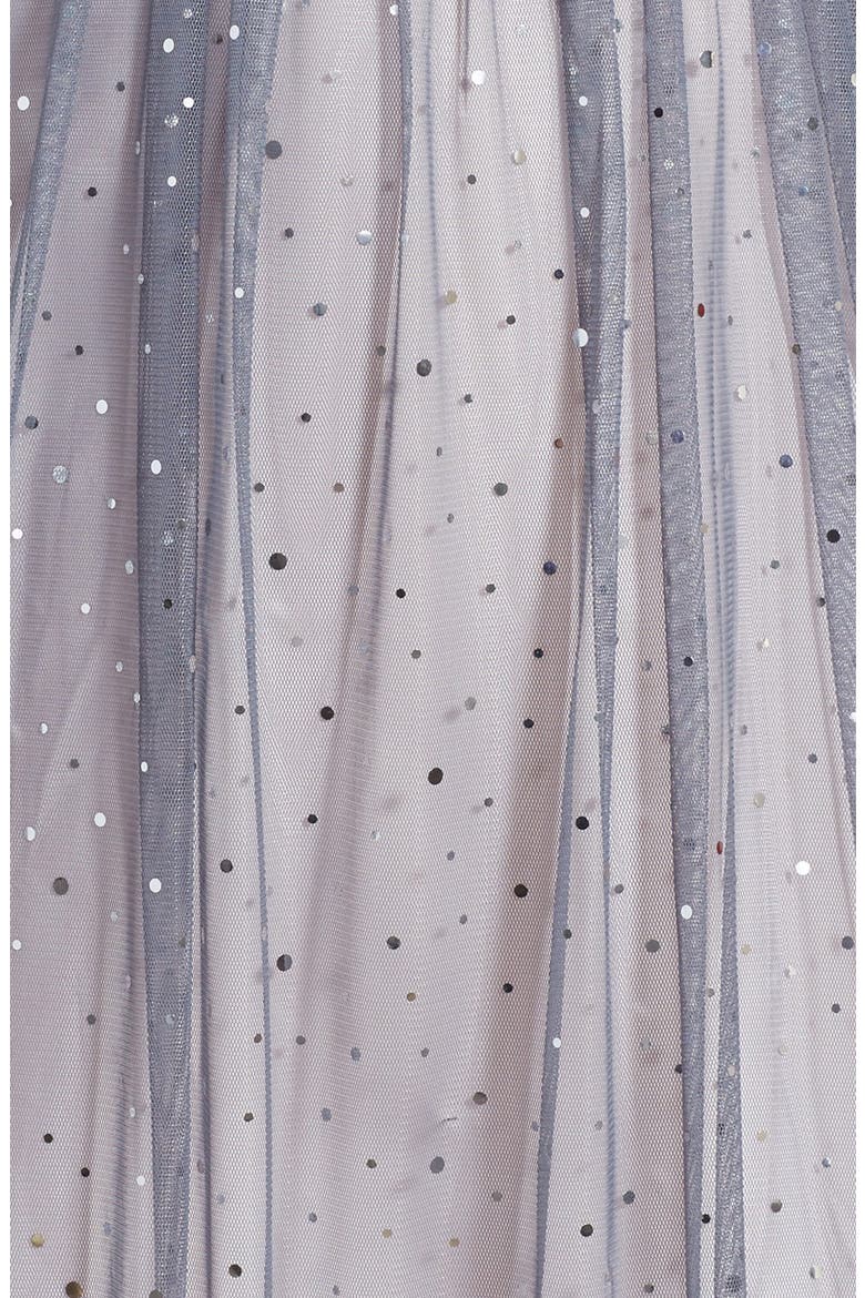Iris & Ivy Sparkle Mesh Dress, Alternate, color, GREY