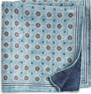 Nordstrom Diamond Medallion Silk Pocket Square