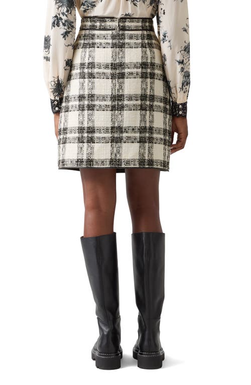 Lk Bennett Clarisse Check Skirt In Multi