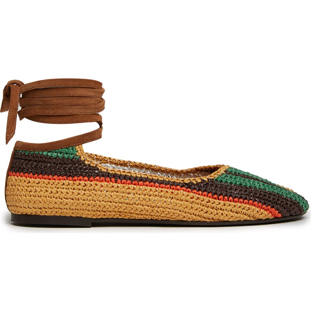 LA DOUBLEJ LA DOUBLEJ BALLERINA FLATS MULTICOLOR CHOCOLATE