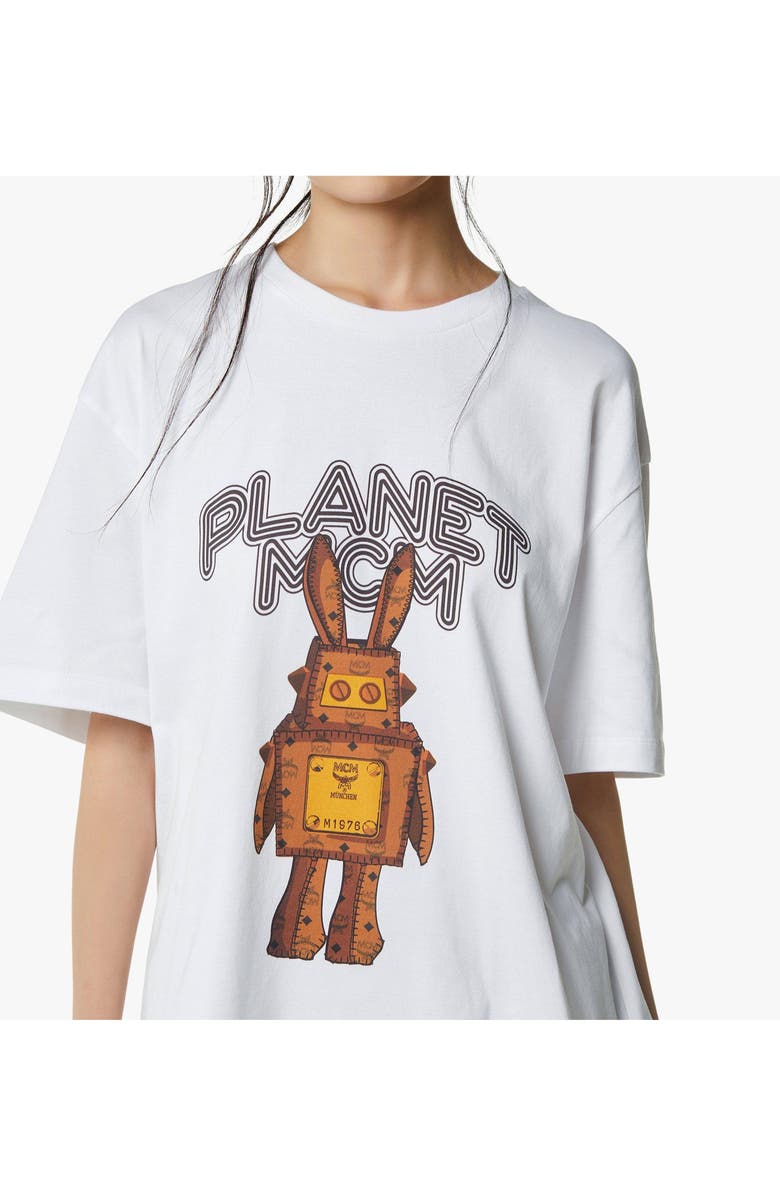 MCM Planet MCM Rabot T-Shirt in Organic Cotton, Alternate, color, White