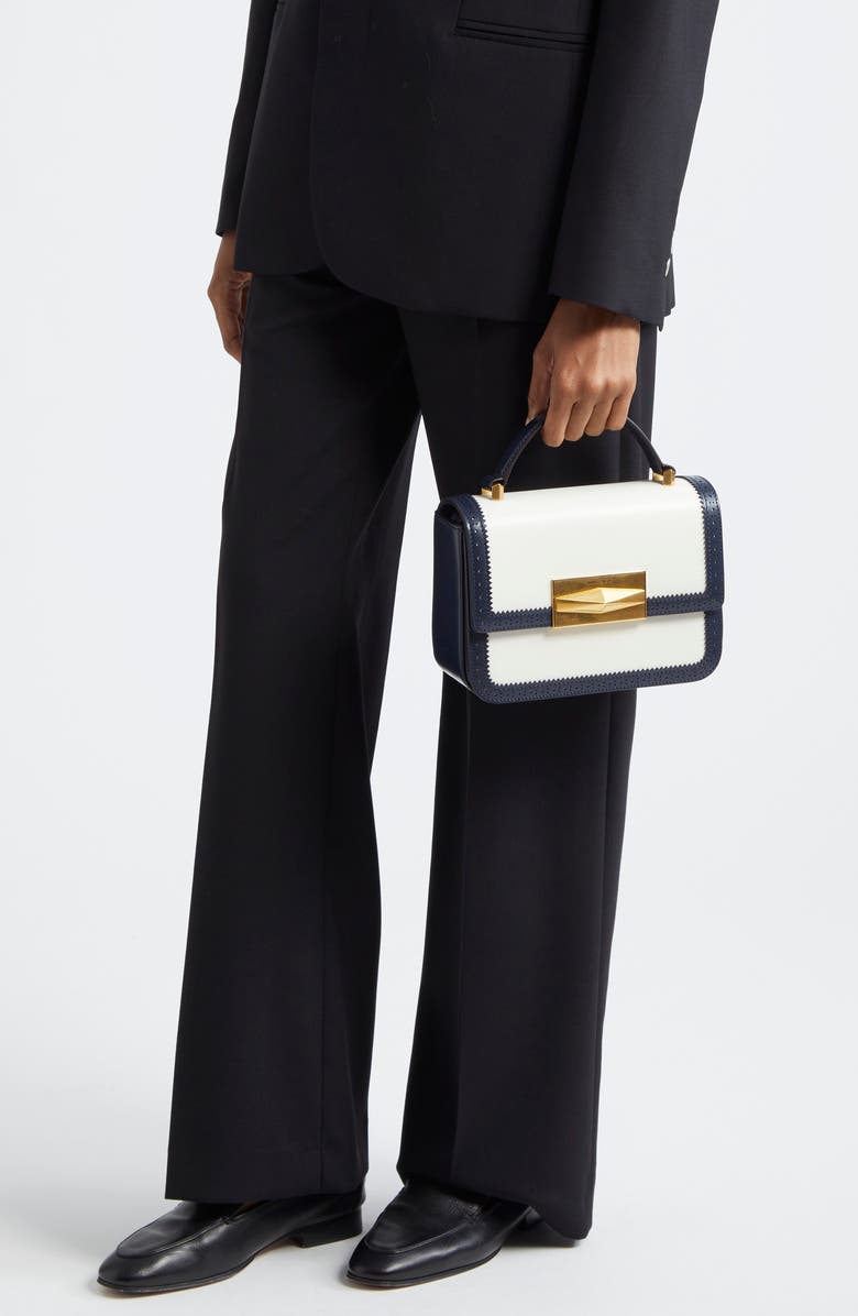 Jimmy Choo Diamond Leather Top Handle Bag, Alternate, color,