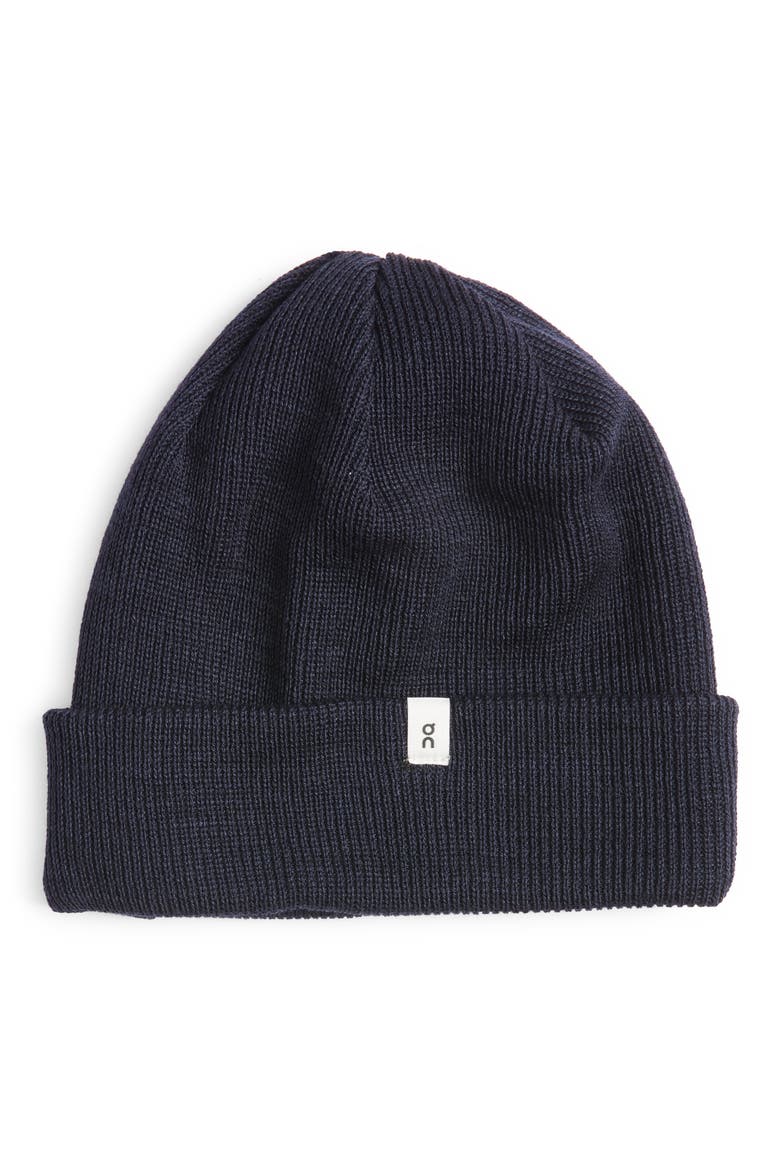 Merino Wool Beanie, Main, color, NAVY