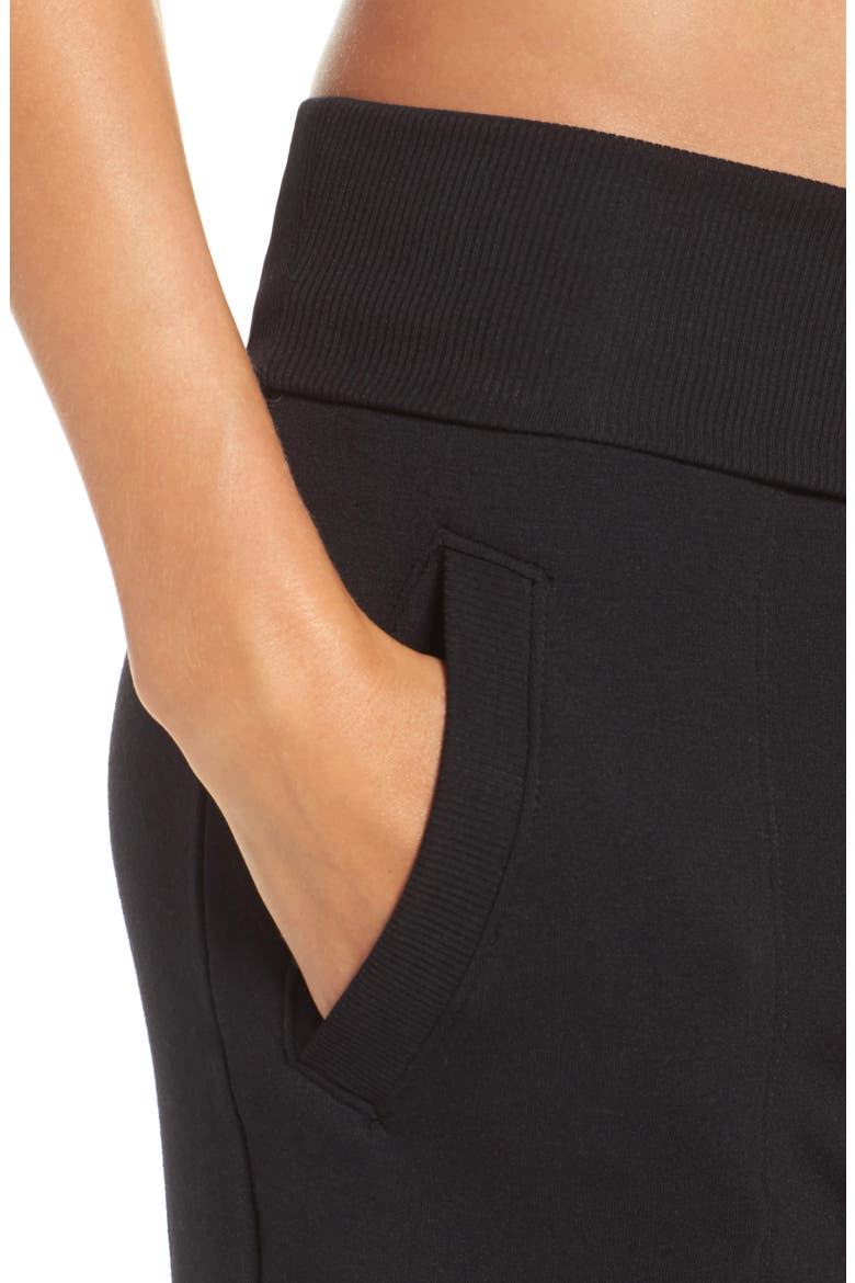 Cozy Fleece Sweatpants, Alternate, color, BLACK