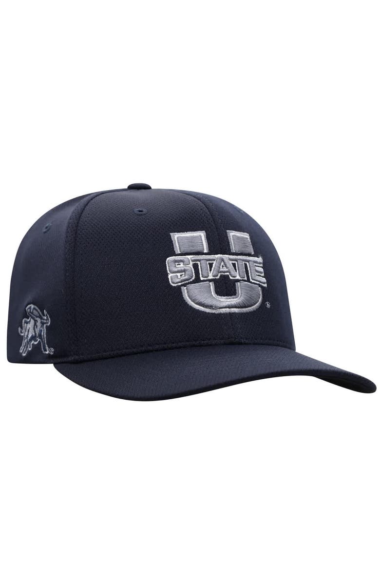 TOP OF THE WORLD Men's Top of the World True Navy Utah State Aggies Reflex Flex Hat, Alternate, color, True Navy