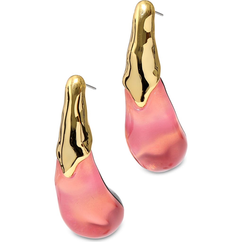 ALEXIS BITTAR ALEXIS BITTAR LIQUID LUCITE® ARCHED LARGE DROP EARRINGS