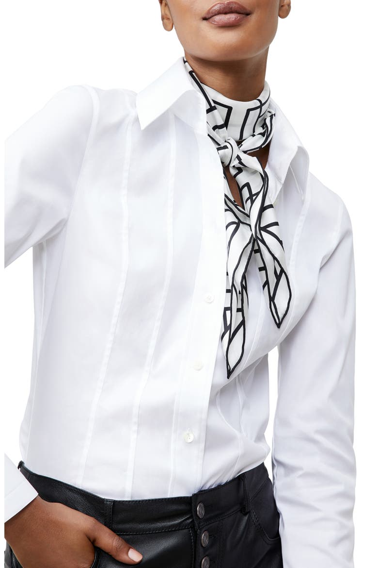 Icon Print Silk Scarf, Main, color, BLACK MULTI