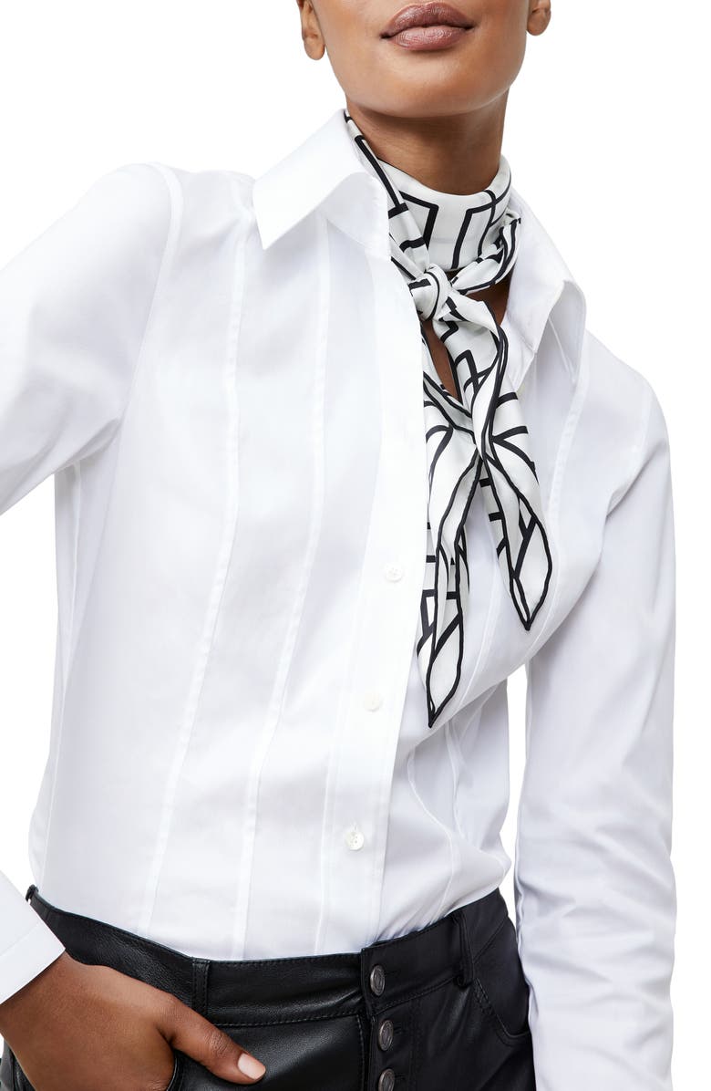 Lafayette 148 New York Icon Print Silk Scarf, Main, color,