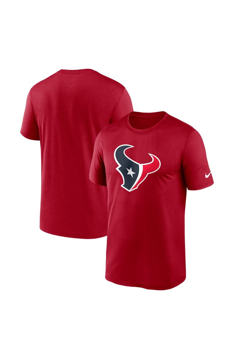 Nike Men's Nike Red Houston Texans Primetime Legend Logo Performance T-Shirt, Alternate, color, Red