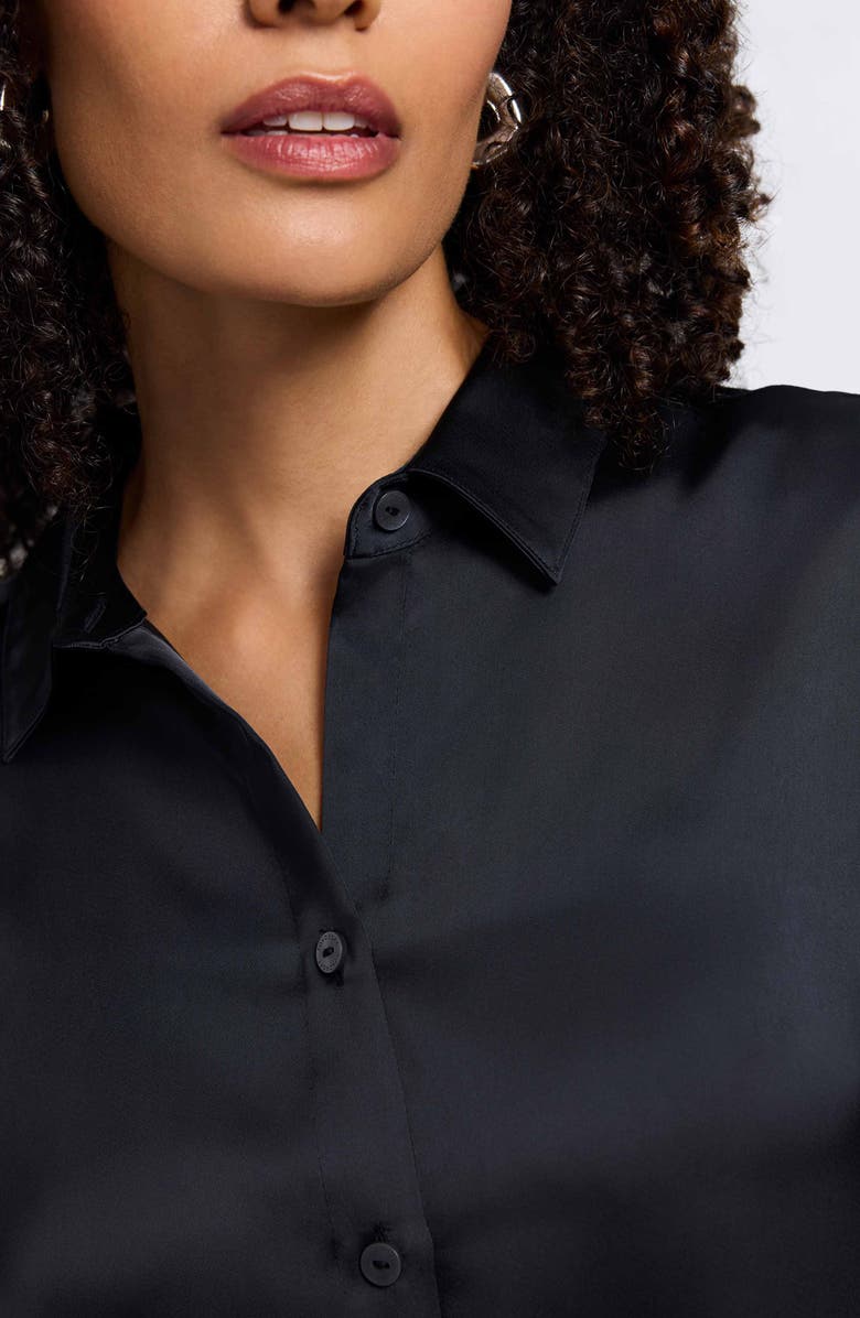 Foxcroft Bianca Satin Shirt, Alternate, color,