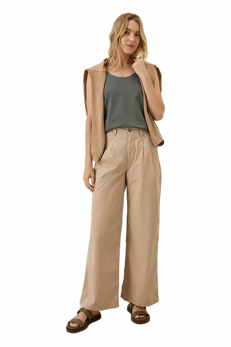 Organic Cotton Luxe Stretch Jersey Tank, Alternate, color, Castor Green