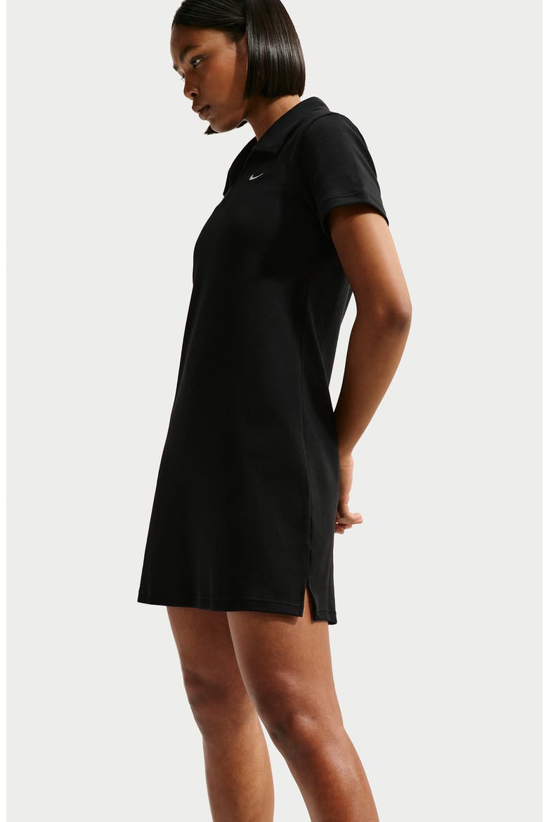 Polo Dress, Alternate, color, BLACK/ WHITE