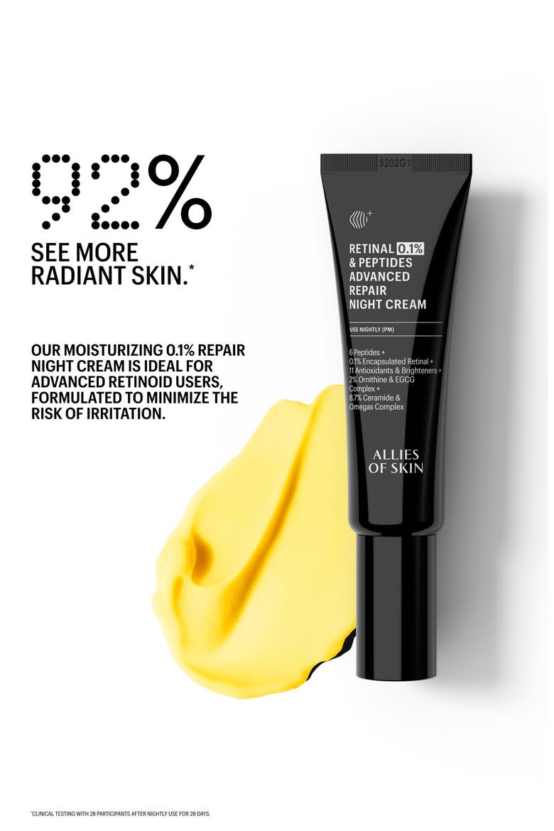 Retinal 0.1% & Peptides Advanced Repair Night Cream, Alternate, color, NO COLOR