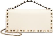 Valentino Garavani Rockstud Leather Wallet on a Chain