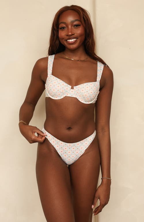Dippin Daisys Verona Underwire Bikini Top In Seashell Siren