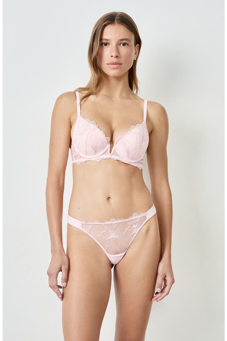 Prelude Classique Embroidered Underwire Bra, Alternate, color, POWDER PINK