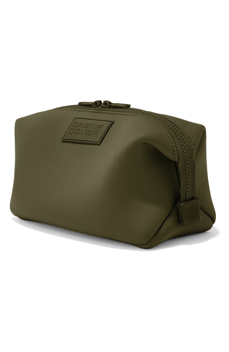 Dagne Dover Hunter Large Neoprene Toiletry Bag, Alternate, color, Dark Moss