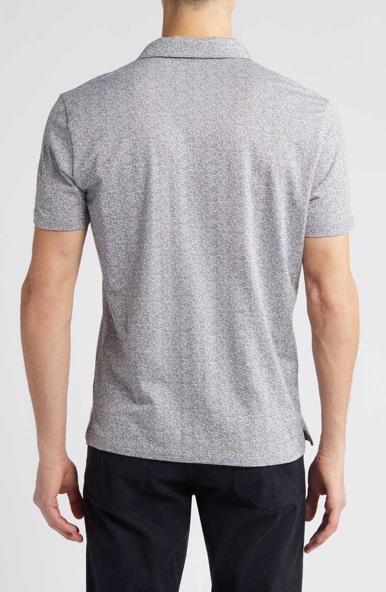 Robert Barakett Foyer Floral Cotton Johnny Collar Polo, Alternate, color, 