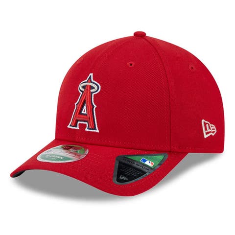 Men's New Era  Red Los Angeles Angels Player Replica 9FORTY Adjustable Hat