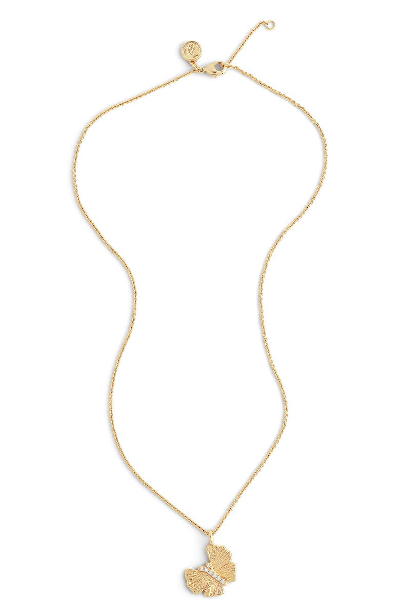 Anabel Aram Jewelry Butterfly Pendant Necklace, Alternate, color, Gold