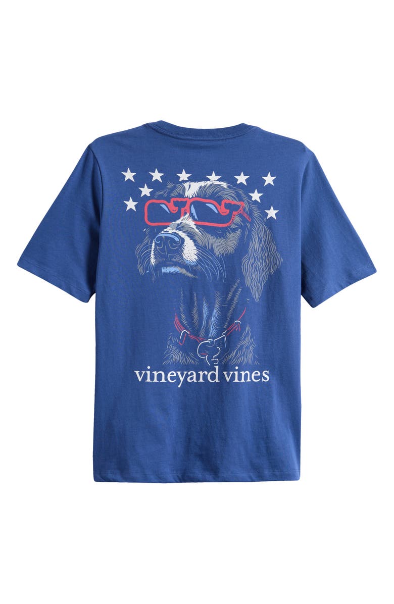 Kids' Americana Dogs Cotton Graphic Pocket T-Shirt